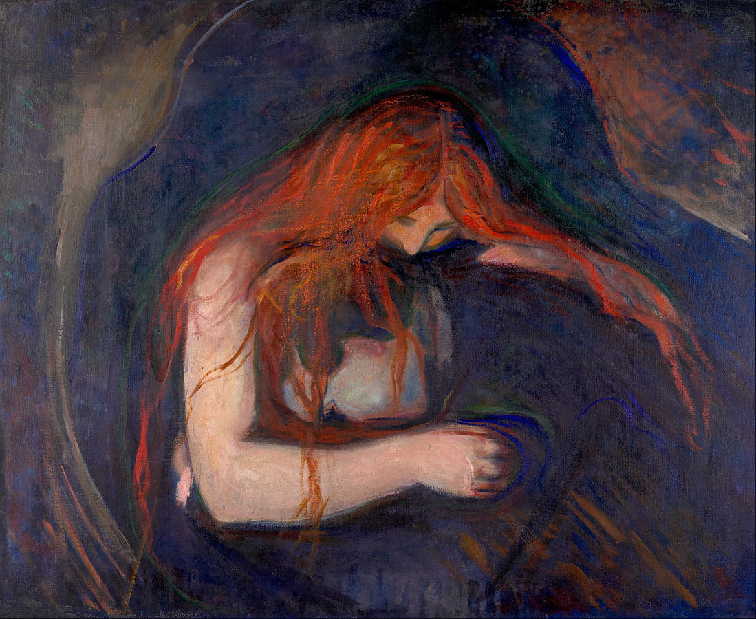 Edvard Munch Amore e dolore, o «Il vampiro» (1893-94) Munch Museet, Oslo