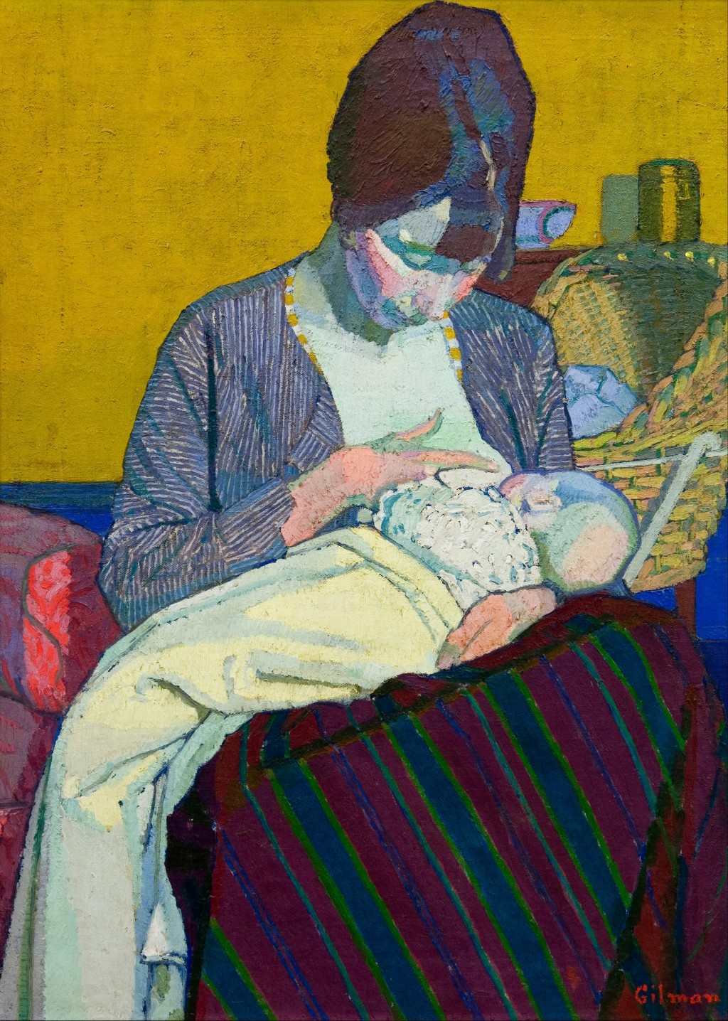 Harold Gilman Mother and Child (1918).